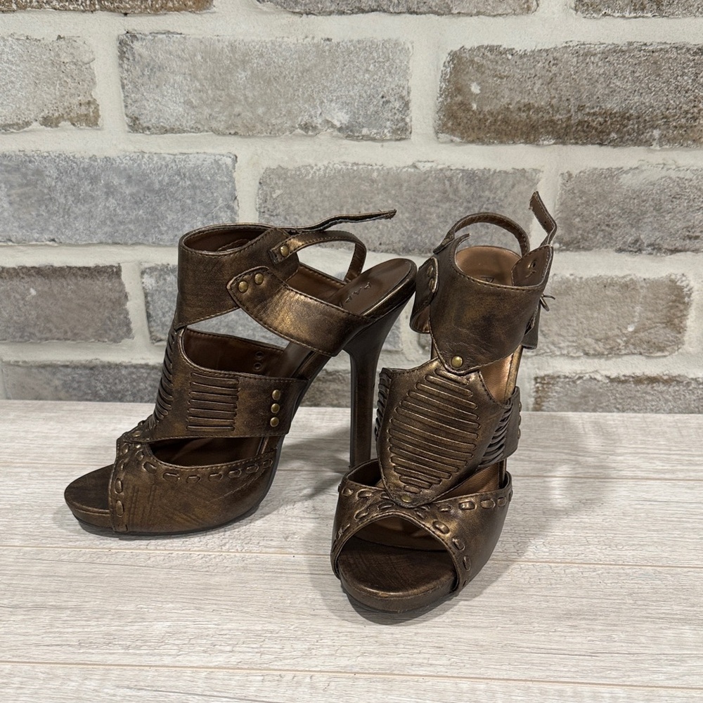 Elegant Bronze Women's Heels